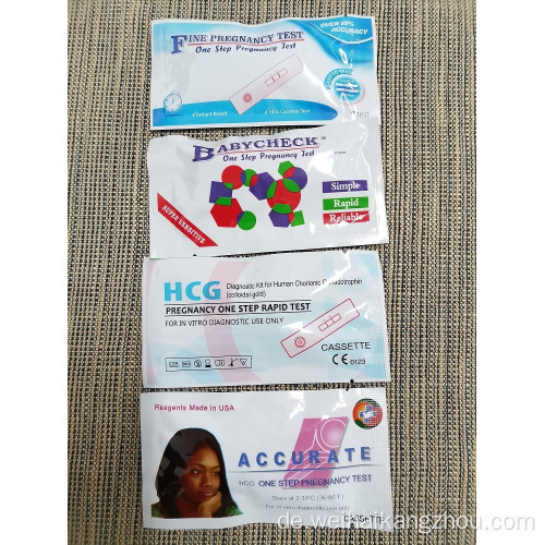 Schwangerschaft HCG -Testkassette Rapid Test Kit